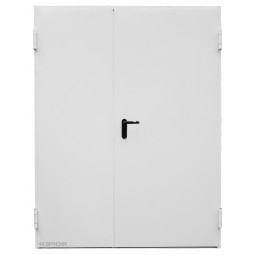 Drzwi przeciwpożarowe stalowe dwuskrzydłowe 150 prawe